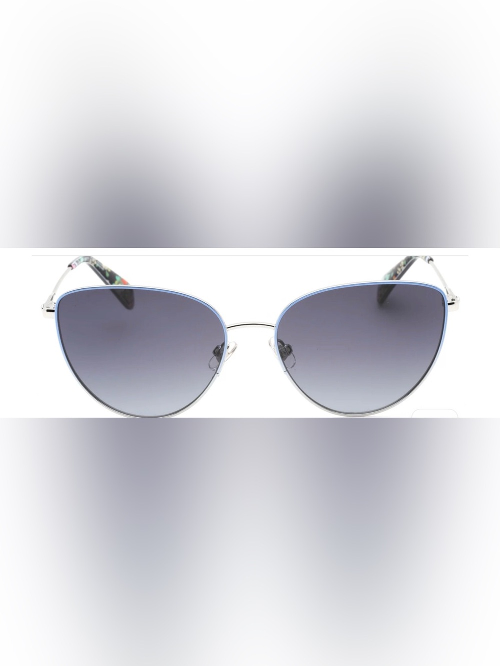 kate spade Silver/Blue Sunglasses with Grey Gradient Lenses Hailey G/S DOH90